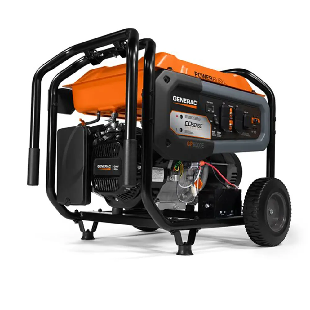 Generac 77150 Gp8000e 8000W Electric Start Portable Generator 49St/Csa W/Cosense 1