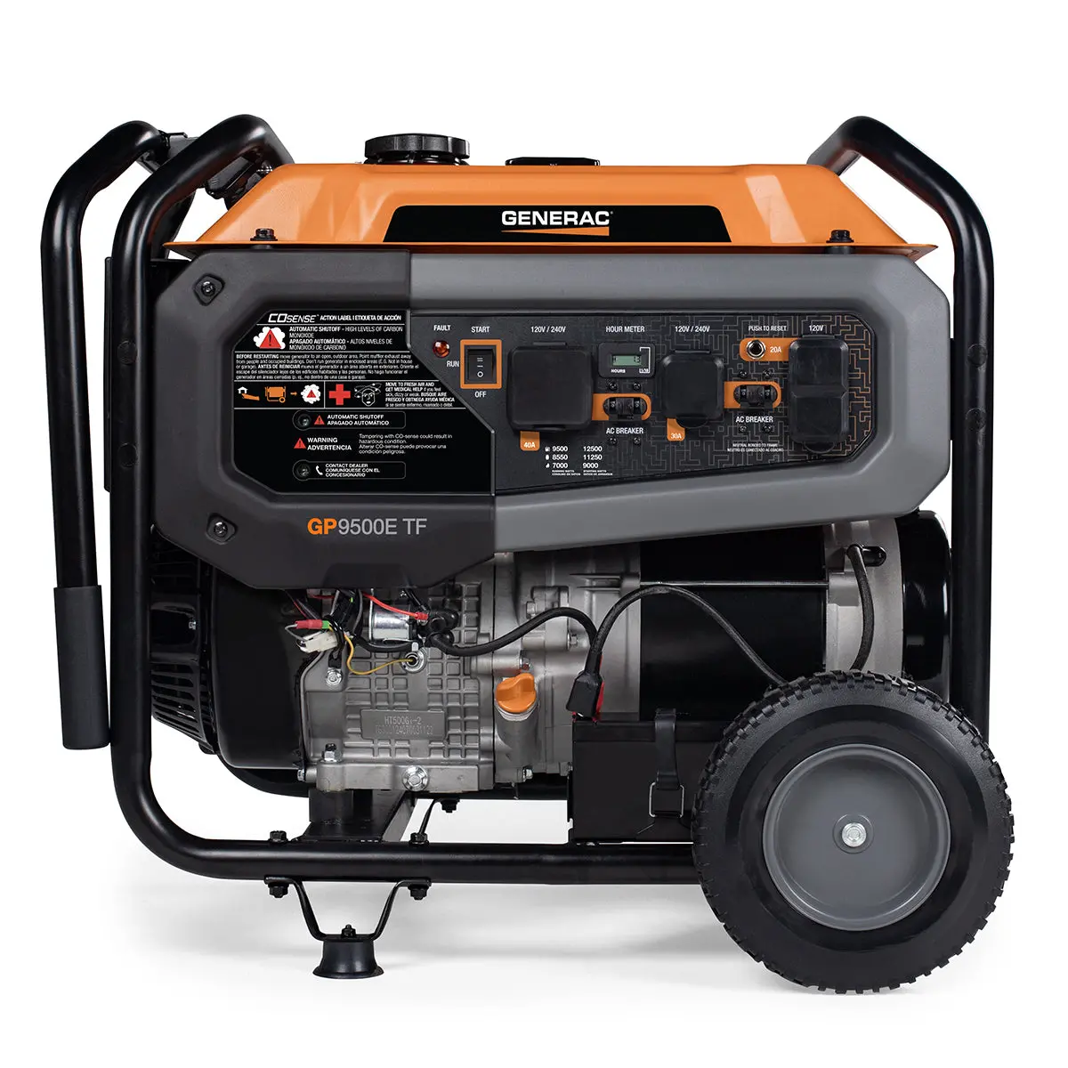Generac 8063 Gp Series 12,500W Tri-Fuel 49-State Portable Generator W/ Cosense 2