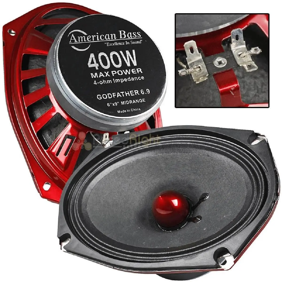 American Bass 6X9 Midrange Pair (Godfather 6X9) 1
