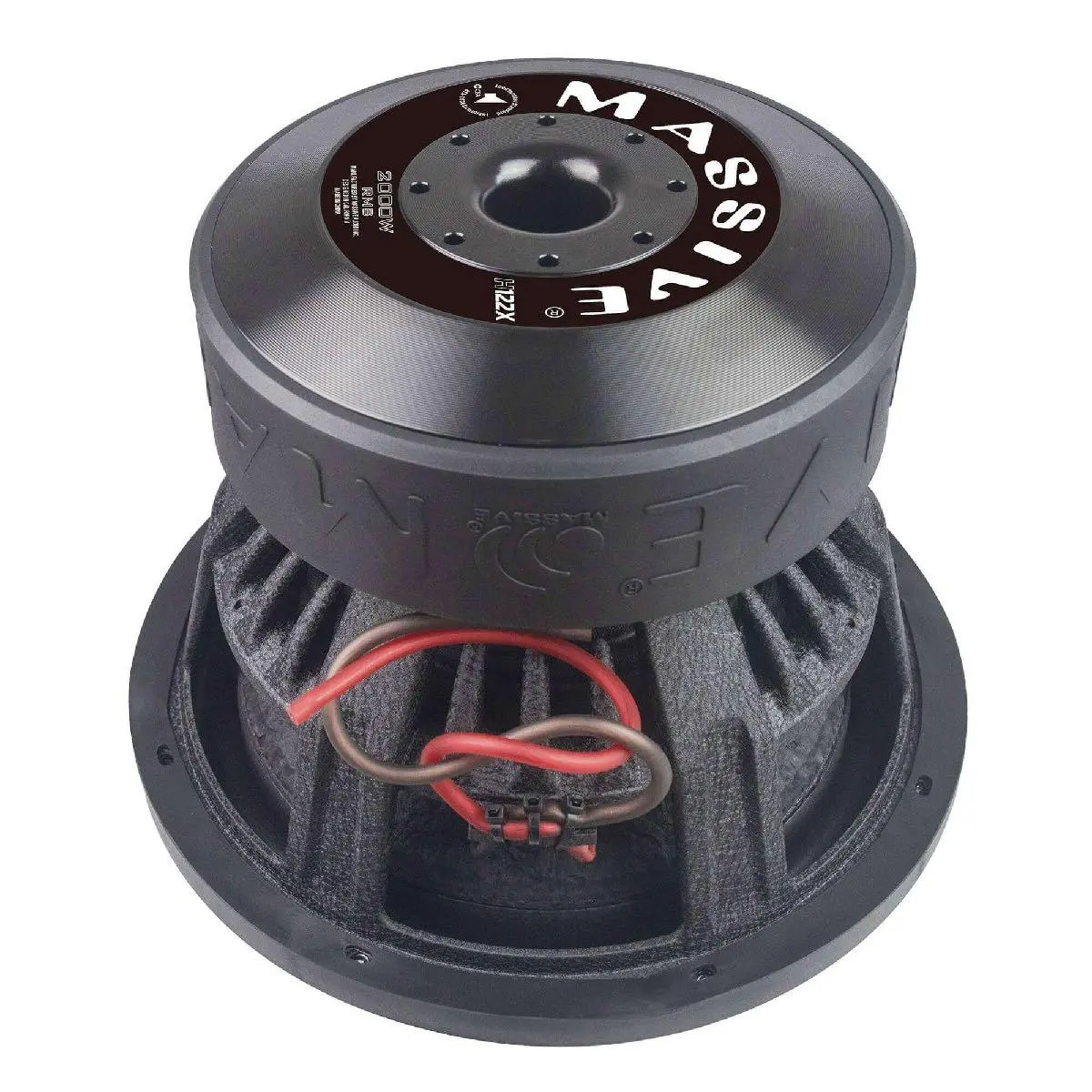 Massive Audio 12" 4000 Watt Dual 2 Ohm Voice 3" Coil Mega Woofer (H122x) 1