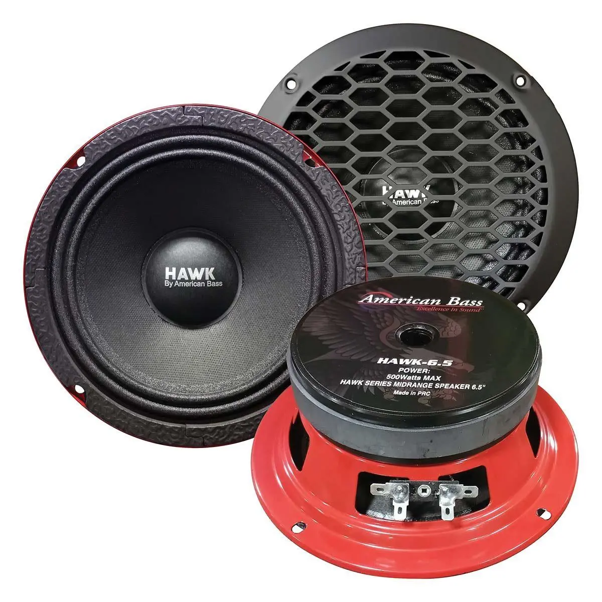 American Bass 6.5" 500 Watt Midrange (Hawk65) 1