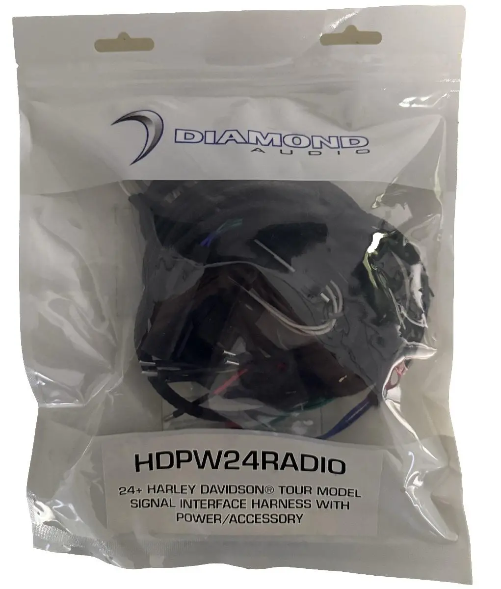 Diamond Audio 2024 Harley Touring Harness 4Ch Power Fairing & Saddlebags (Hdpw24radio) 1