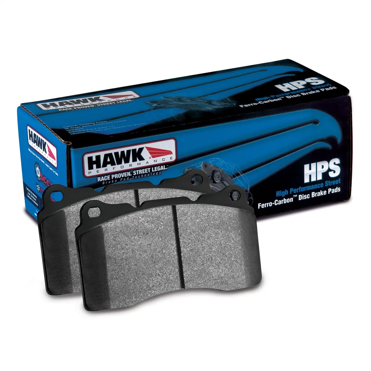 Hb417f.659 Hawk Hps Brake Pads Rear 1