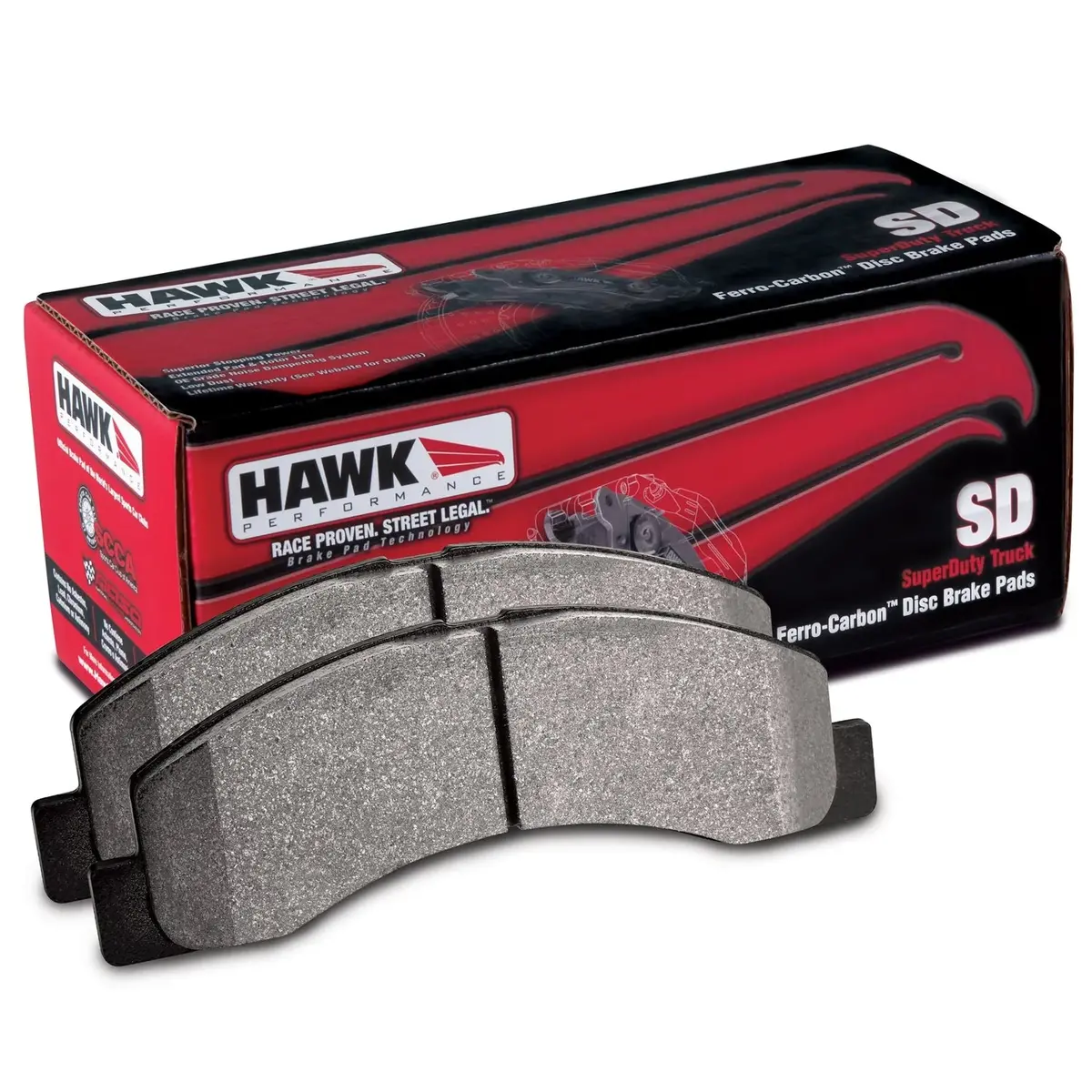 Hb336p.655 Hawk Super Duty Brake Pads Front 1