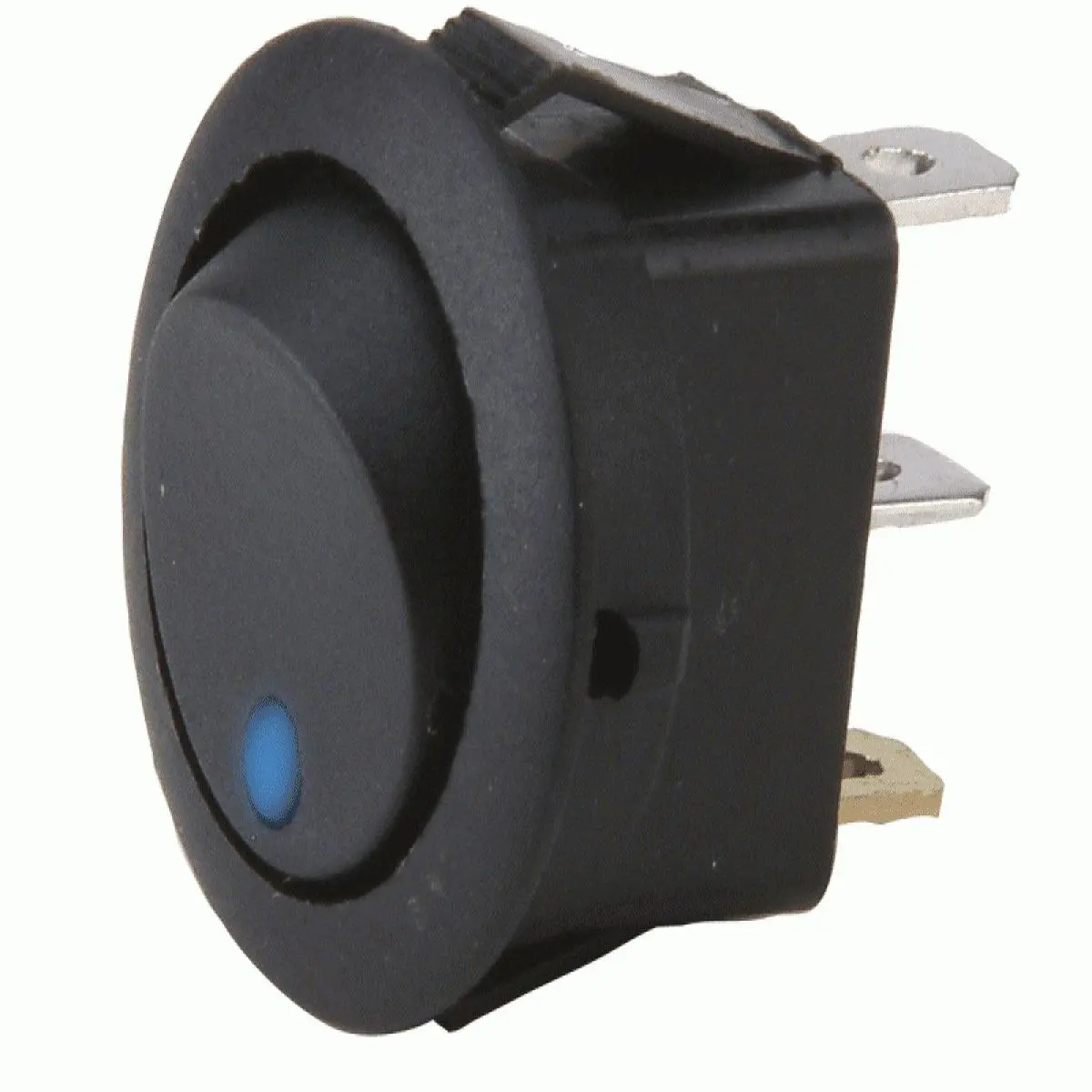Install Bay Blue Round Rocker Switch (Ibrrsb) 1