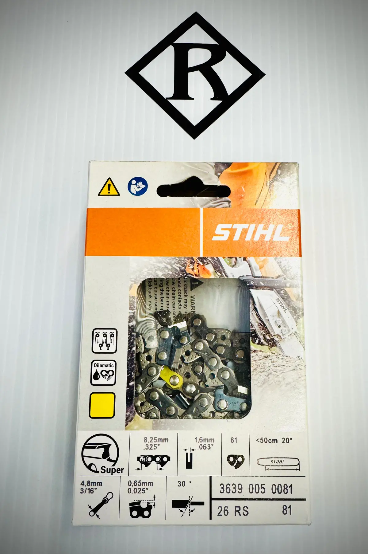 Stihl 20” Loop Chain, .325”, .063” Super, 26Rs 81, 36390050081 1