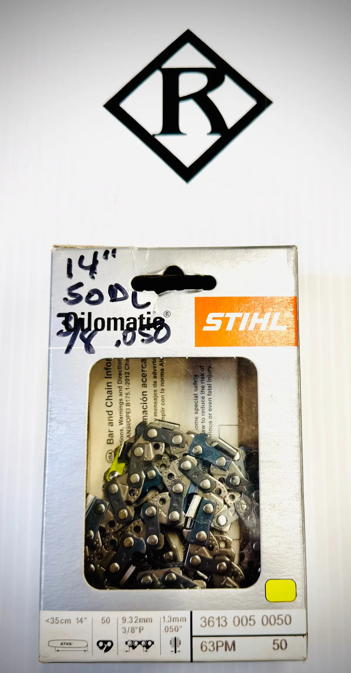 Stihl 14" Chain, 3/8" .050 Picco Low-Vib, 63Pm 50, 36130050050 1