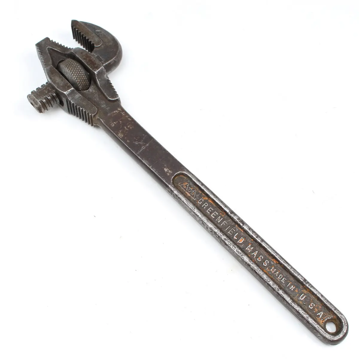 Old Greenfield 'Little Giant' Adjustable Wrench - 14" (Usa) 1