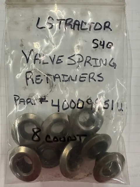 Ls Tractor Valve Spring Retainer, Used In Good Condition,  40009951U 1