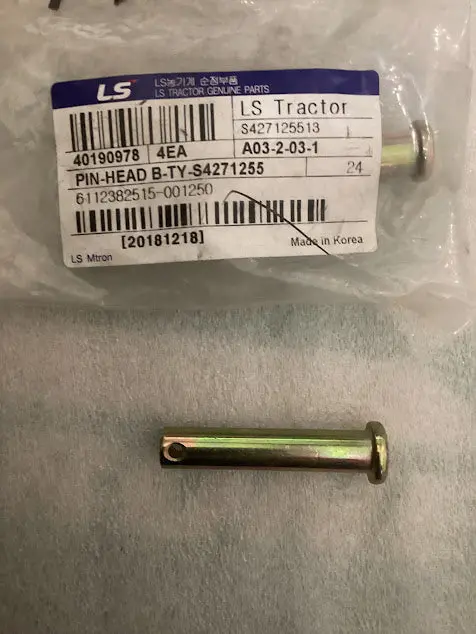 Ls Tractor Pin Head, 40190978 1