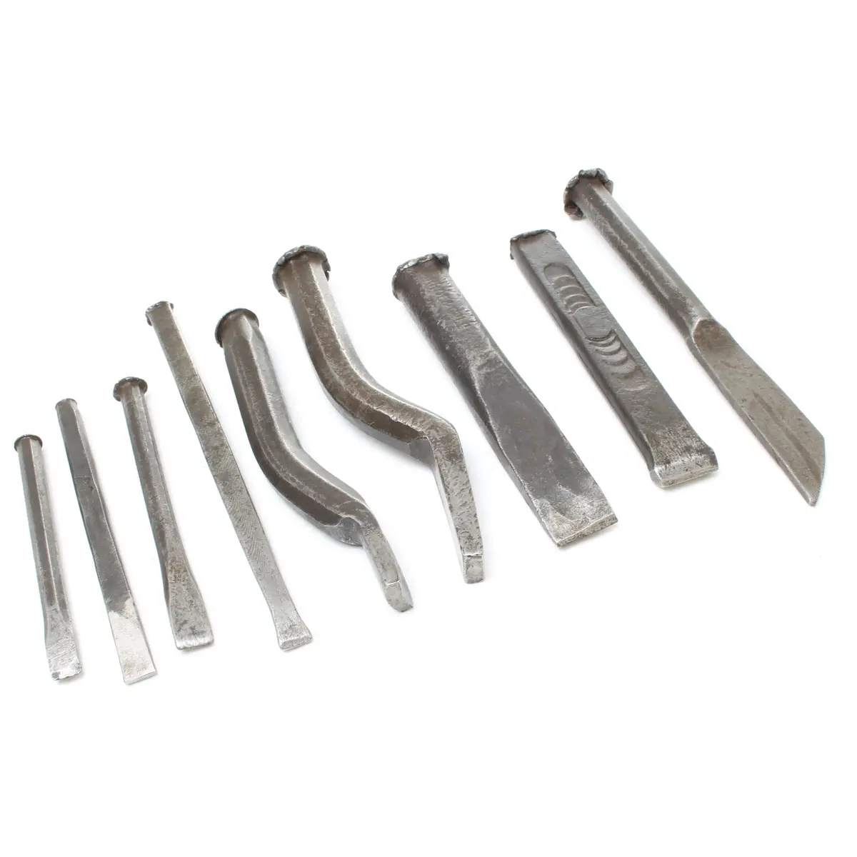 Sold - 9X Old Cold Chisels / Yarning Chisels / Tools 1