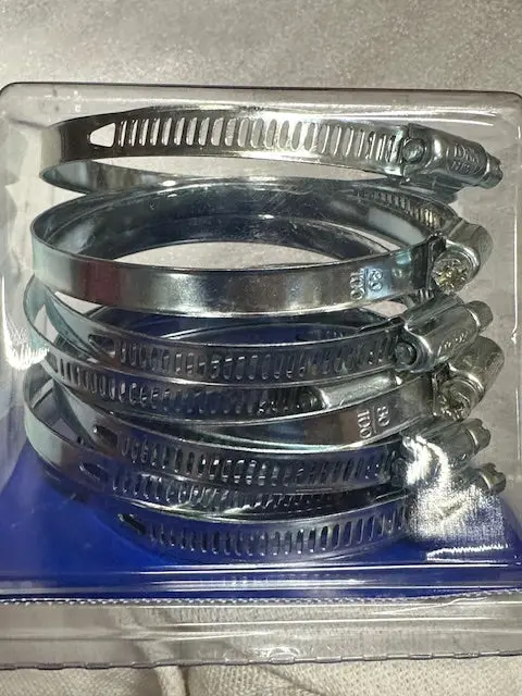 3 1/16" To 4" Hose Clamps, 10 Pieces, C56p 1