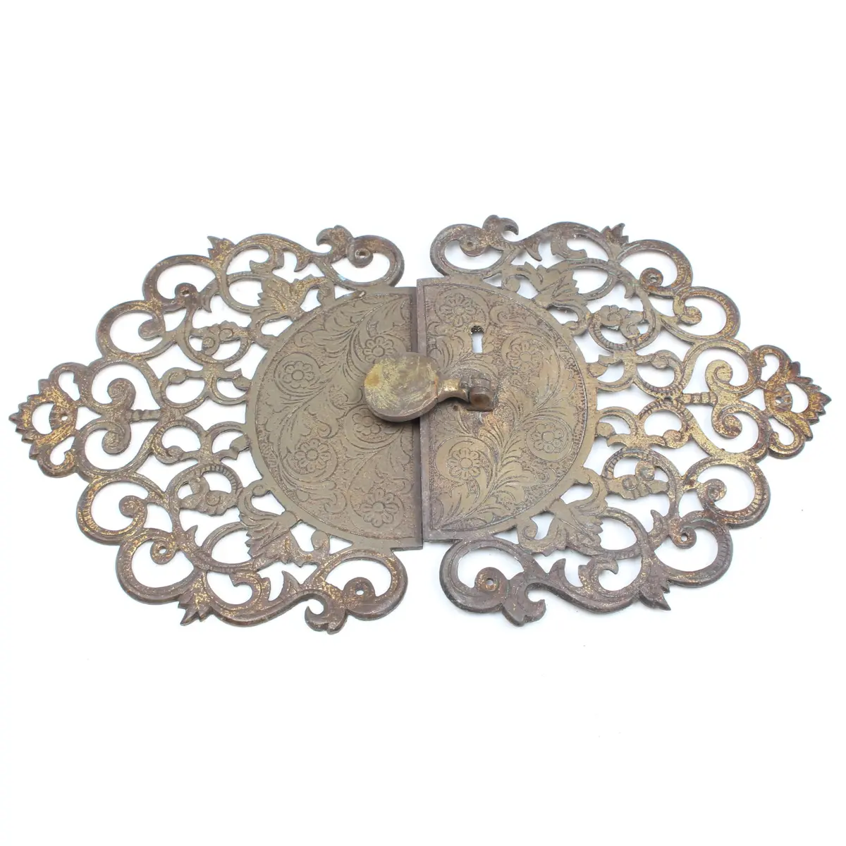 Old Decorative Brass Handle 1