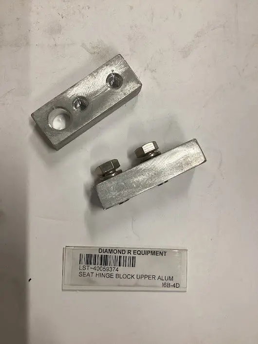 Ls Tractor Seat Hinge Block, Upper, Alum, 40059374 1