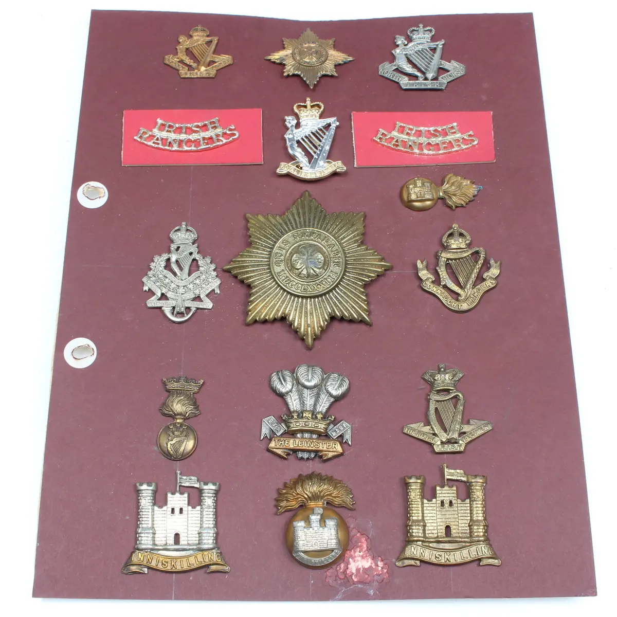 Old Irish Military Cap Badges 1