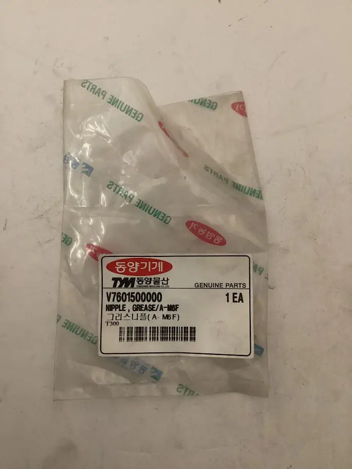 Tym/Mahindra Tractor Nipple Grease A-M6f V7601500000 1