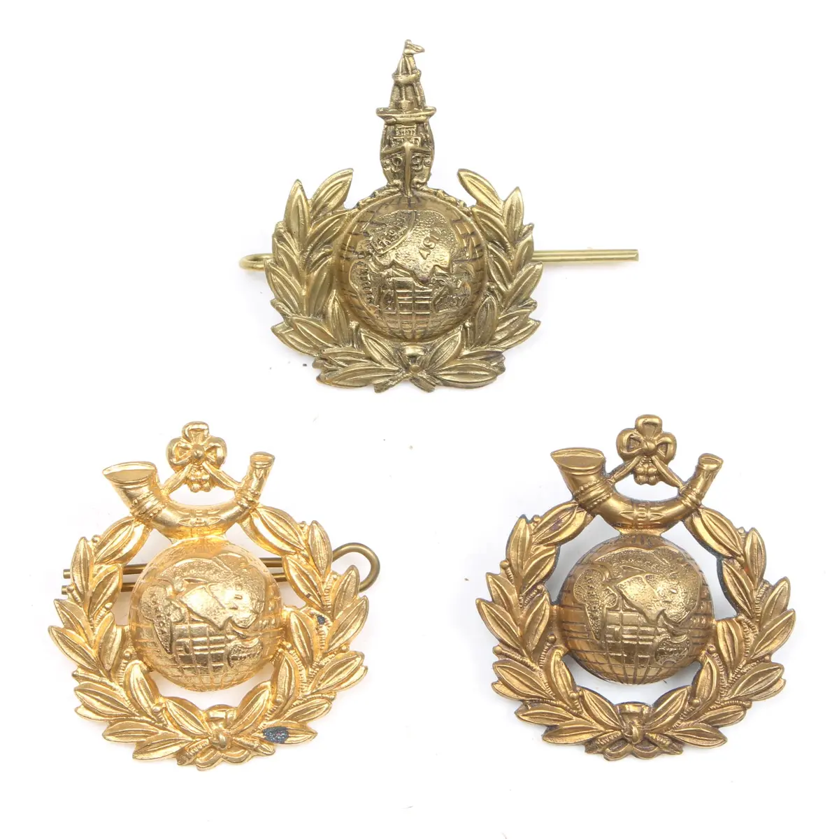 Royal Marines Light Infantry & Labour Corps Cap Badges 1
