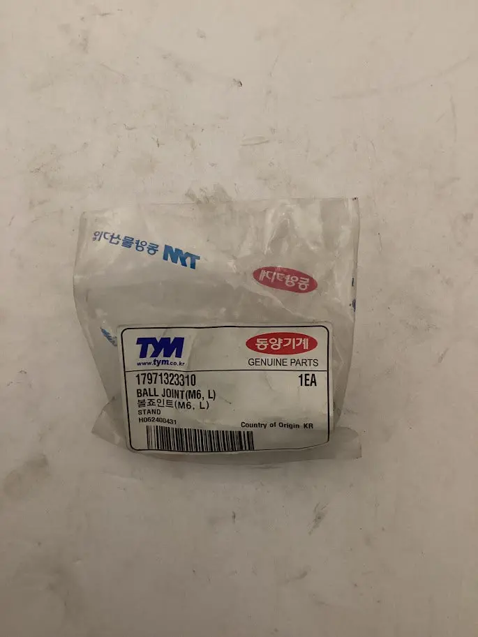 Tym/Mahindra Tractor Ball Joint, M6 R, 17971323320 1