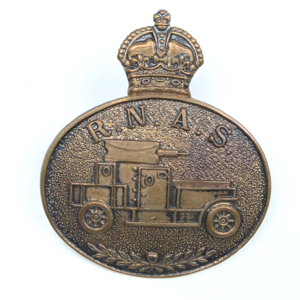 Royal Navy Air Service Armoured Car Company Rnas Cap Badge 1