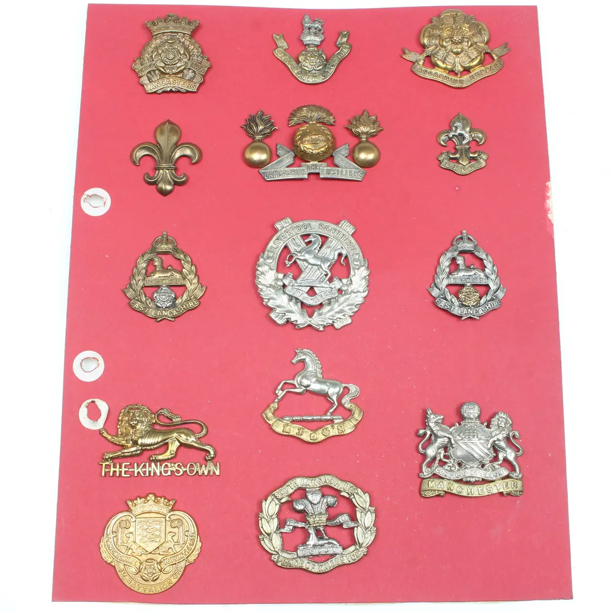 Many Old Lancashire Cap Badges 1