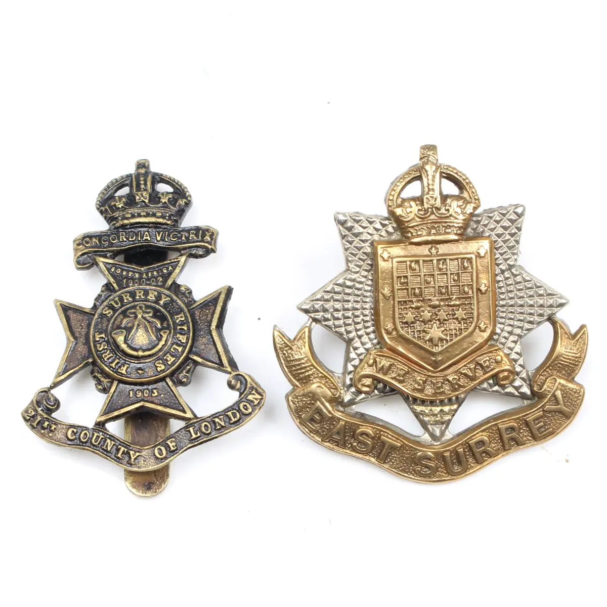 Old Surrey Cap Badges 1