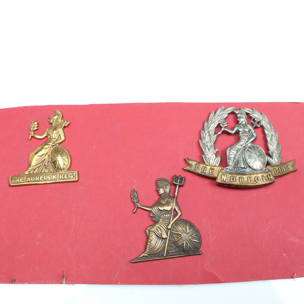 Old 'The Norfolk Regt' Cap Badges 1