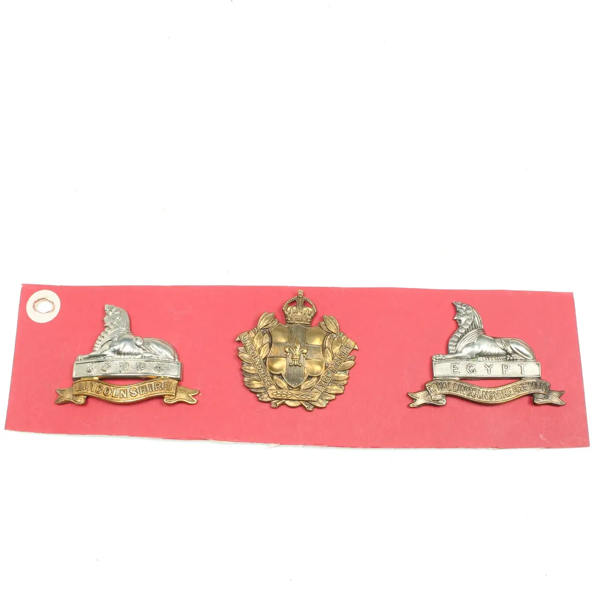 Sold - Old Lincolnshire Cap Badges 1