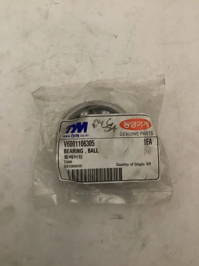 Tym/Mahindra Tractor Bearing Ball, V6001006305 1