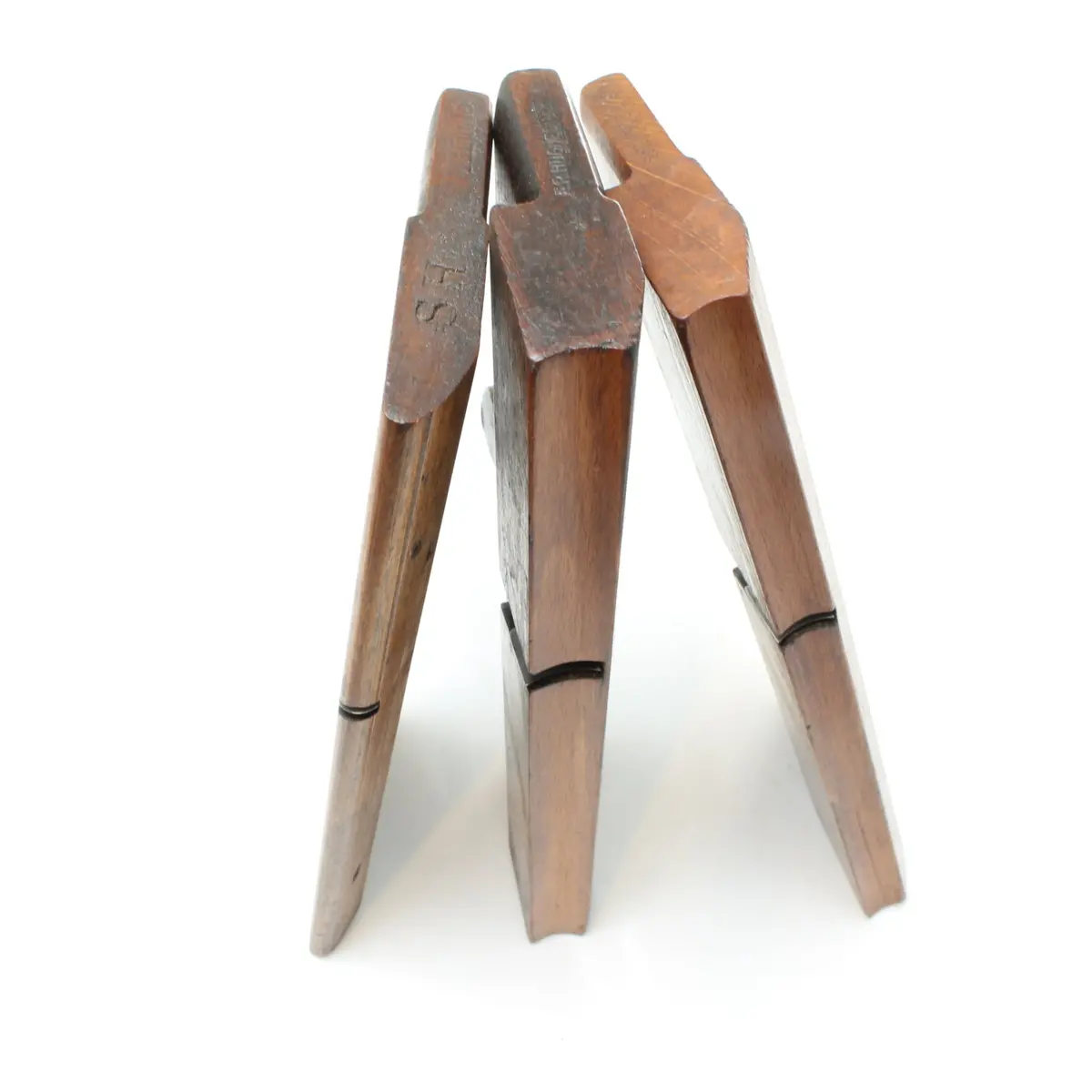 3X Wooden Hollow And Round Planes (Beech) 1