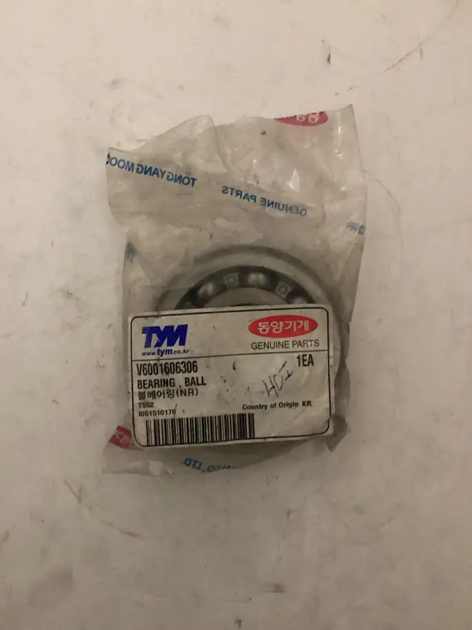 Tym/Mahindra Tractor Bearing Ball, V6001606306 1