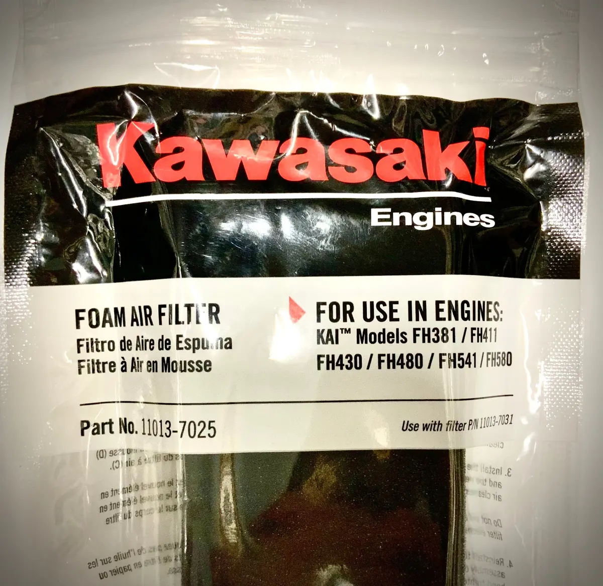 Kawasaki Element Air Filter, 11013-7025 1