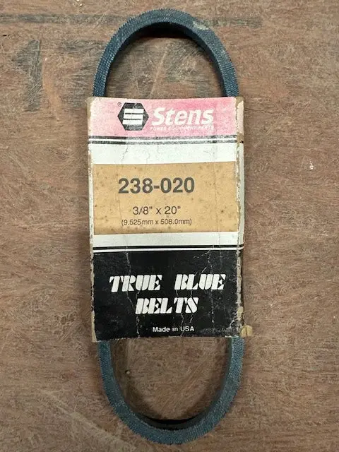Stens Kevlar Cord Belt, 20"L X 0.38"W, 238020 1