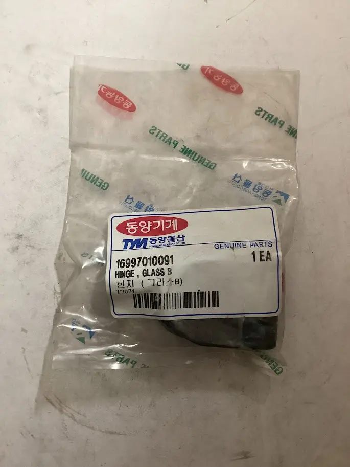 Tym/Mahindra Tractor Hinge Glass B, 16997010091 1
