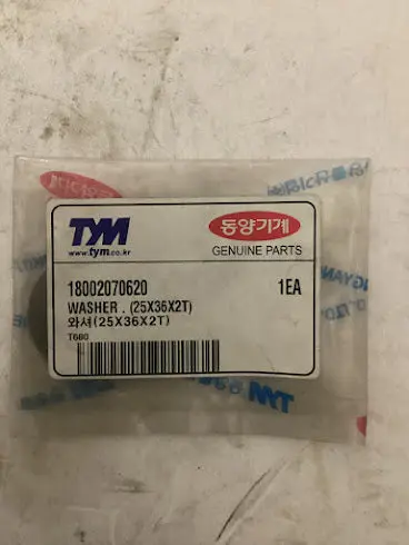 Tym/Mahindra Tractor Washer, 25X36x2t, 18002070620 1