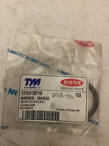 Tym/Mahindra Tractor Washer 35X45x2, 13154130110 1