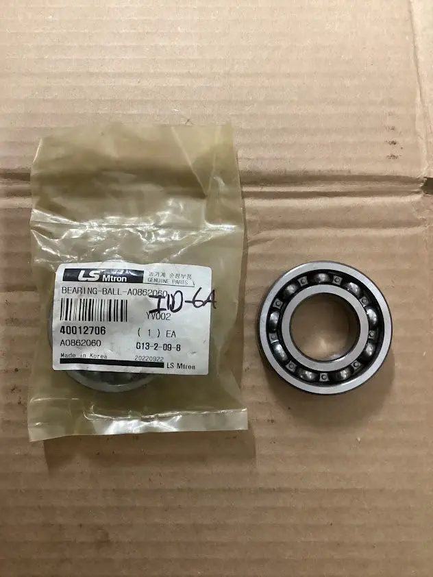 Ls Tractor Ball Bearing, A0862060, 400012706 1