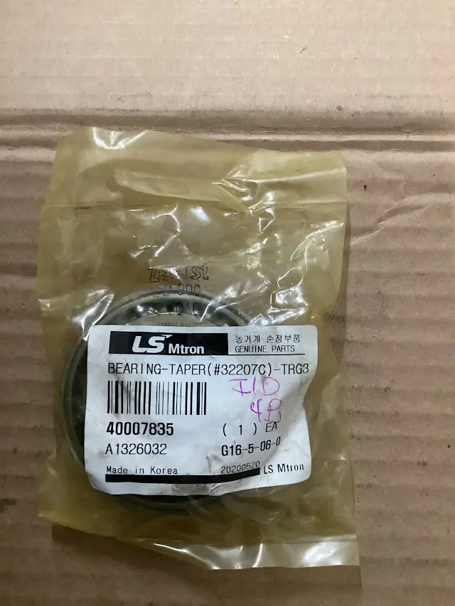 Ls Tractor Bearing Taper, #32207C, Trg320 1