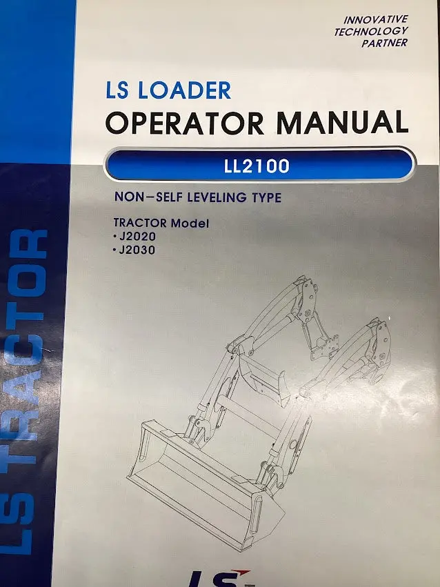Ls Loader Operator Manual Ll2100 1