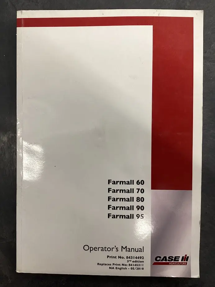 Farmall 60, 70, 80, 90, 95 Operator's Manual 1