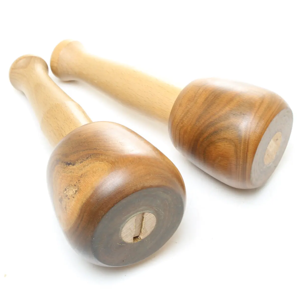 Sold - 2X Lignum Wood Carving Mallets 1