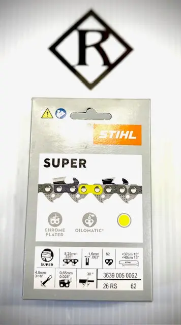 Stihl Chain 16 In. .325 .63 62 Drive Link, 26Rs 62, 36390050062 1