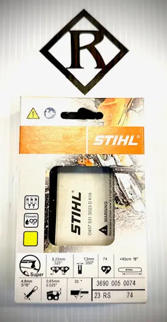 Stihl 18" Chain .325 .05 74 Drive Link, 23Rs 74, 36900050074 1