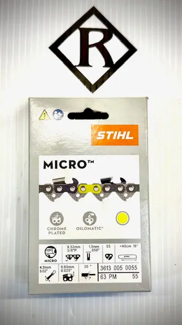 Stihl Chain 16 In. 3/8P .050 55 Drive Link, 63Pm 55, 36130050055 1