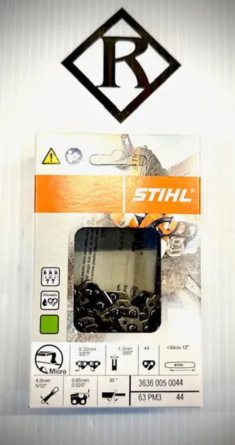 Stihl Chain 12", 3/8 P, .050 G, 44Dl, 63Pm3 44, 36360050044 1