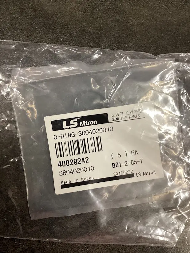 Ls Tractor O Ring, S804020010, 40029242 1