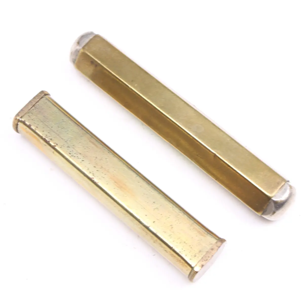 2X Old Small Brass Levels - 2 1/2" & 2 7/8" 2