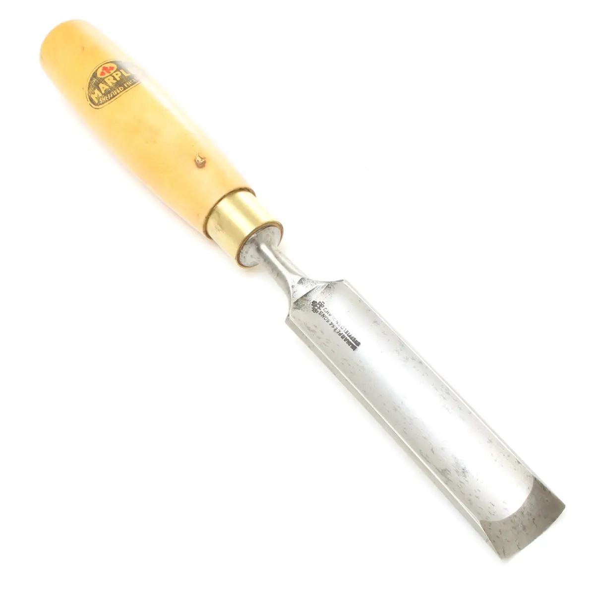 Sold - Old Marples Incannel Firmer Gouge - 32Mm (Boxwood) 1