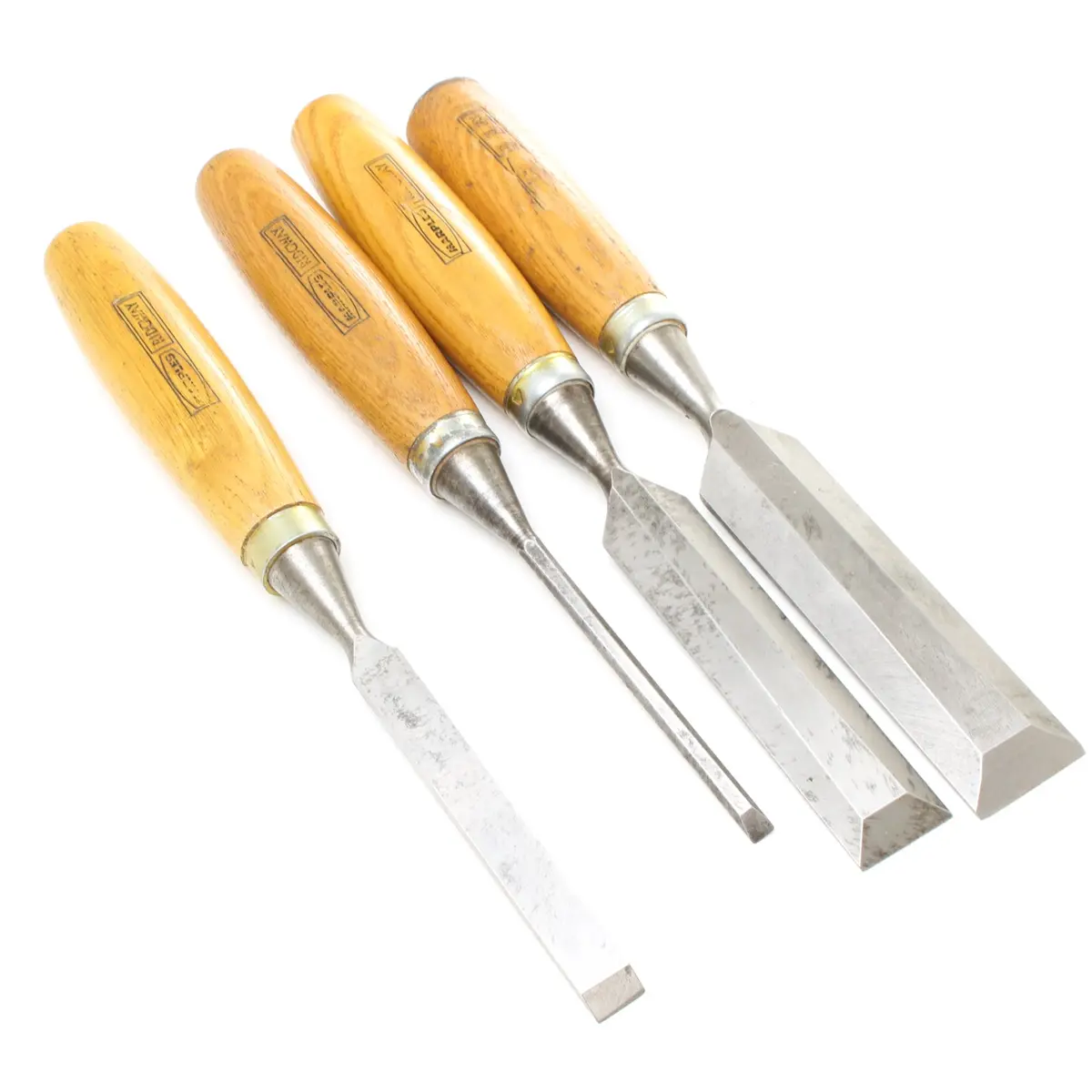 Sold - 4X Old Marples Chisels (Ash) 1