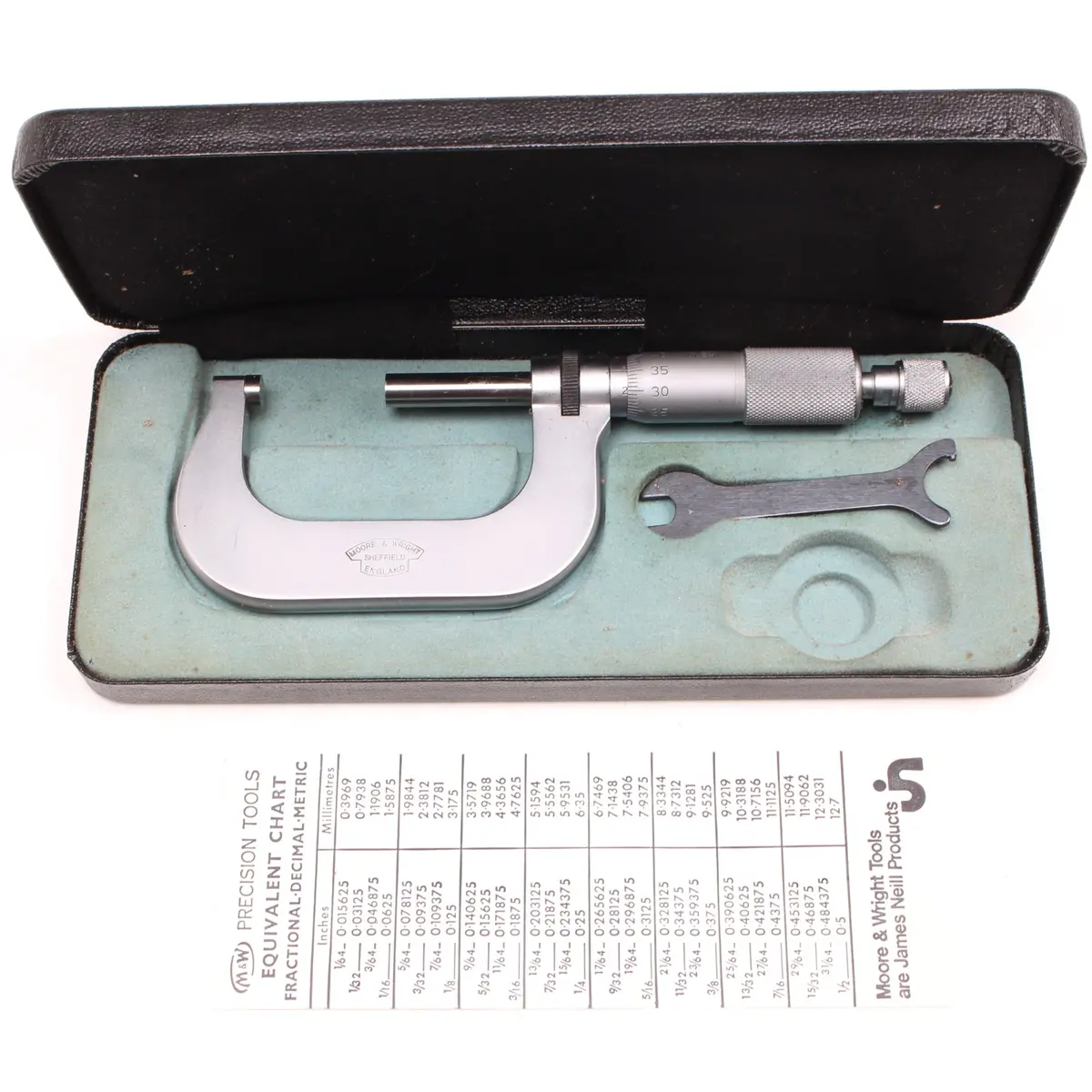 Sold - Moore & Wright Micrometer No 961M, 25-50Mm, 0.01Mm 1