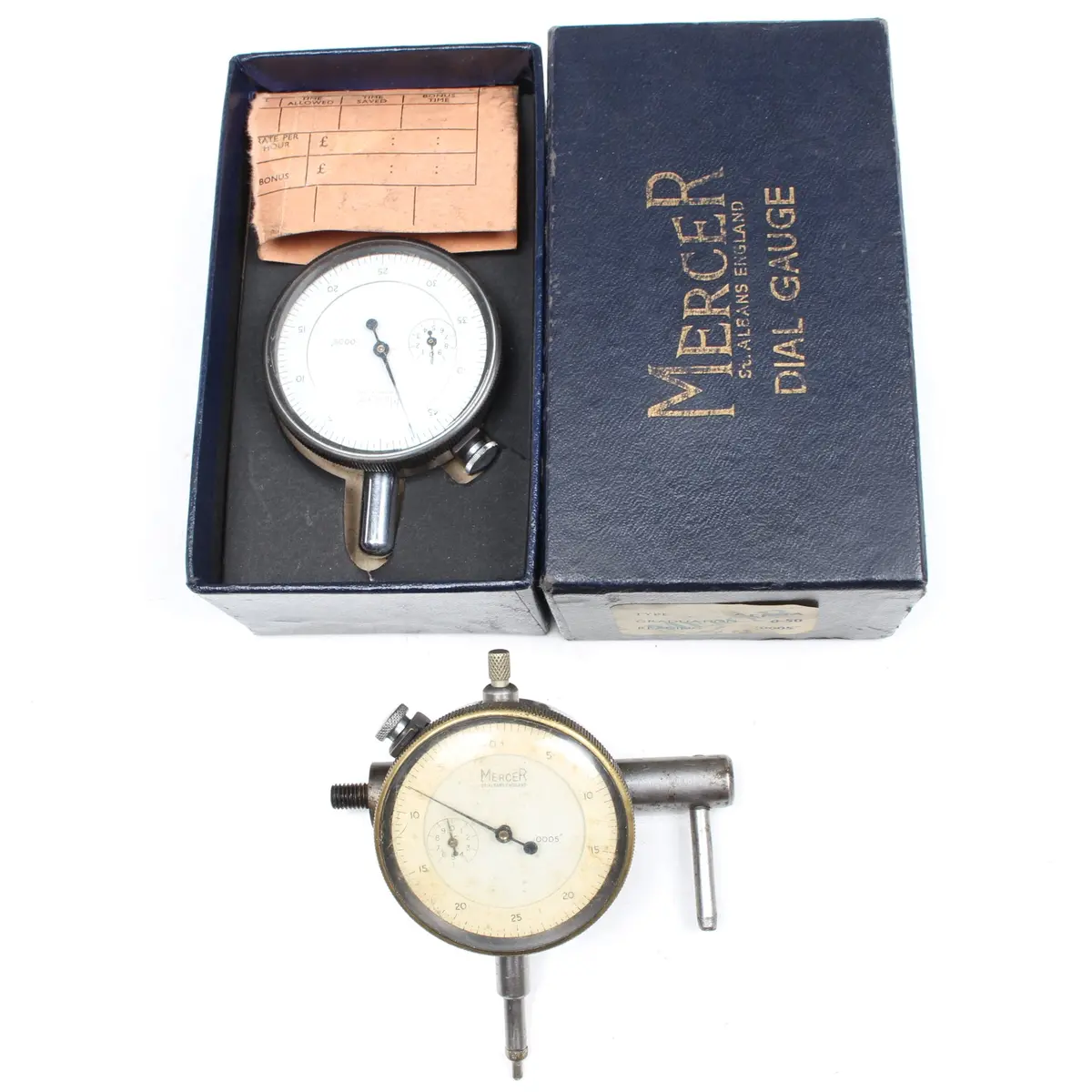 2X Old Mercer Dial Gauges 1